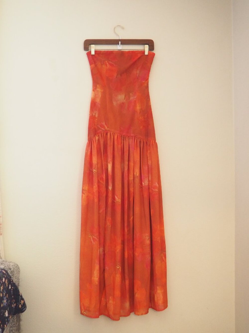 Peppermayo Eden Strapless Amber Maxi Dress sz US 0 - Picture 4 of 11